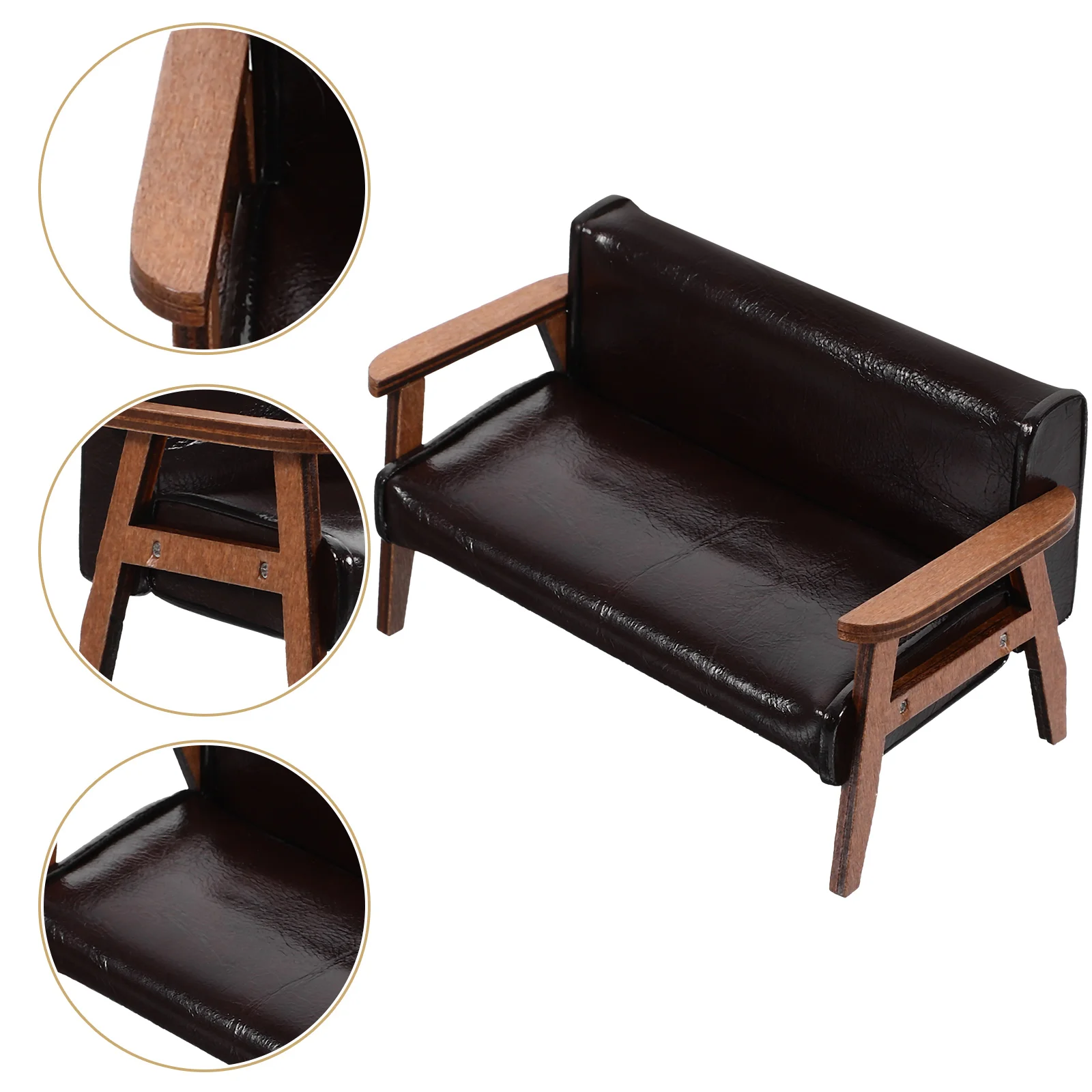 

Chair Ornament House Sofa Mini Supplies Furniture Wooden Benches Outdoor Adorn