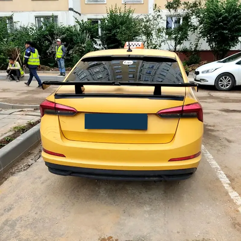 Глянцевый черный спойлер для SKODA Октавия Рапид Тип заднего крыла W ABS