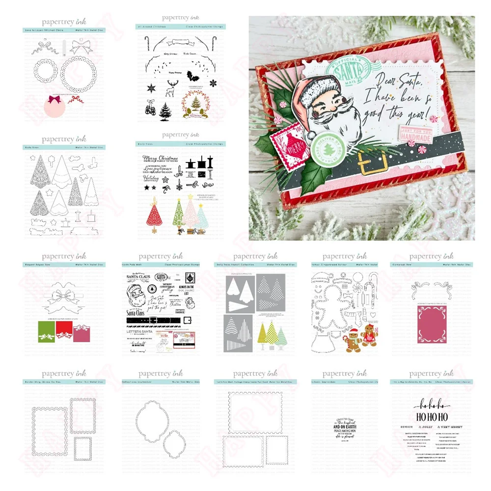 Набор трафаретов North Pole Mail новинка металлические штампы сделай сам скрапбукинг