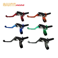 universal 22mm labor saving folding clutch brake lever fit for crf yzf wrf kx kxf klx pit pro racing bosuer kayo motocross parts
