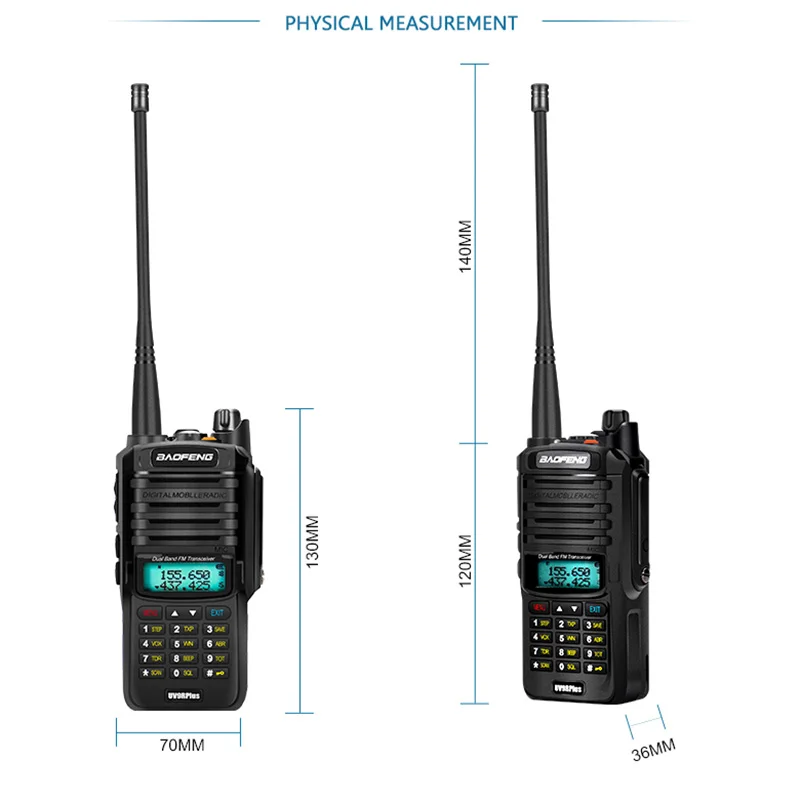 Высококачественная Водонепроницаемая рация Baofeng UV-9R plus 10 Вт ham radio cb comunicador baofeng uv 9r