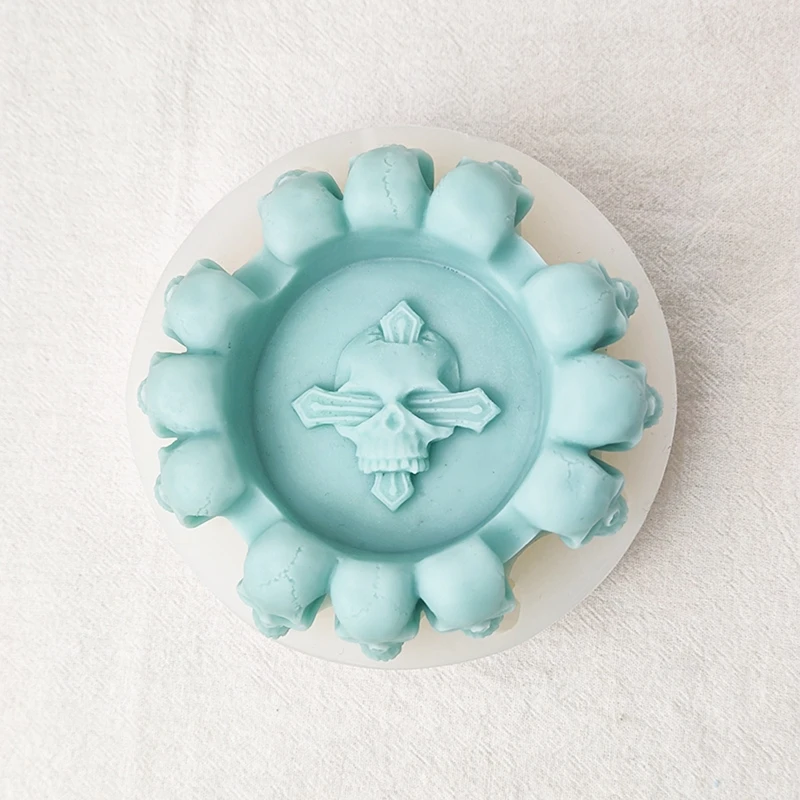 

634C Round Ashtray Resin Molds Resin Expoy Casting Molds for DIY Crafts Trinket Case