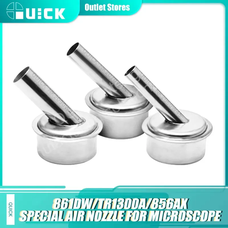 Фото Оригинальная насадка для микроскопа QUICK 6 мм 7 мм 9 мм NK2060W NK2070W NK2090W изогнутая насадка для термофена, предназначенная для 861DW 1300A 858AK №2