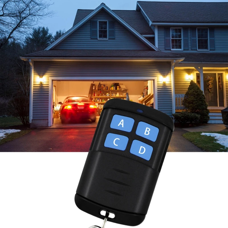 

4 Button Multi-Function Remote Control 433Mhz Learning Code 1527 Control