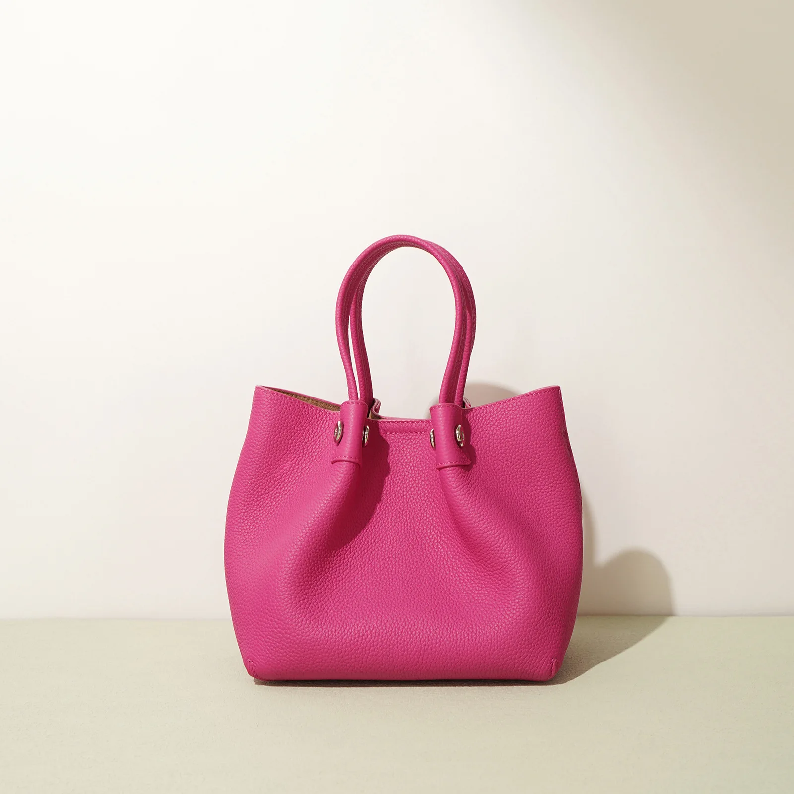 Оригинальный дизайн из натуральной кожи ручная вместительная сумка-тоут на