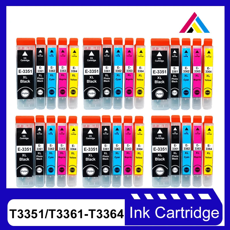 

CSD compatible for 33XL T3351 T3361 3362 3363 3364 ink cartridge For Epson XP-900 xp-830 xp-645 640 635 630 540 530 printer