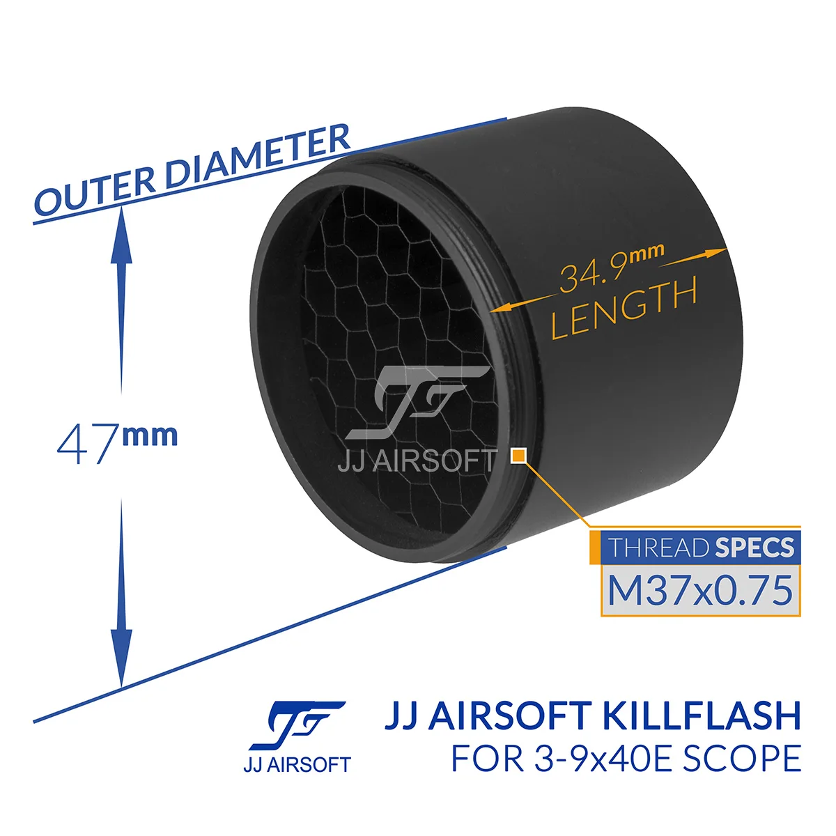 JJ Airsoft Killflash  Kill Flash для прицела с краснойзеленой сеткой 3-9x40E (черный) (art.: 3920cd709783c) - 3920cd709783c
