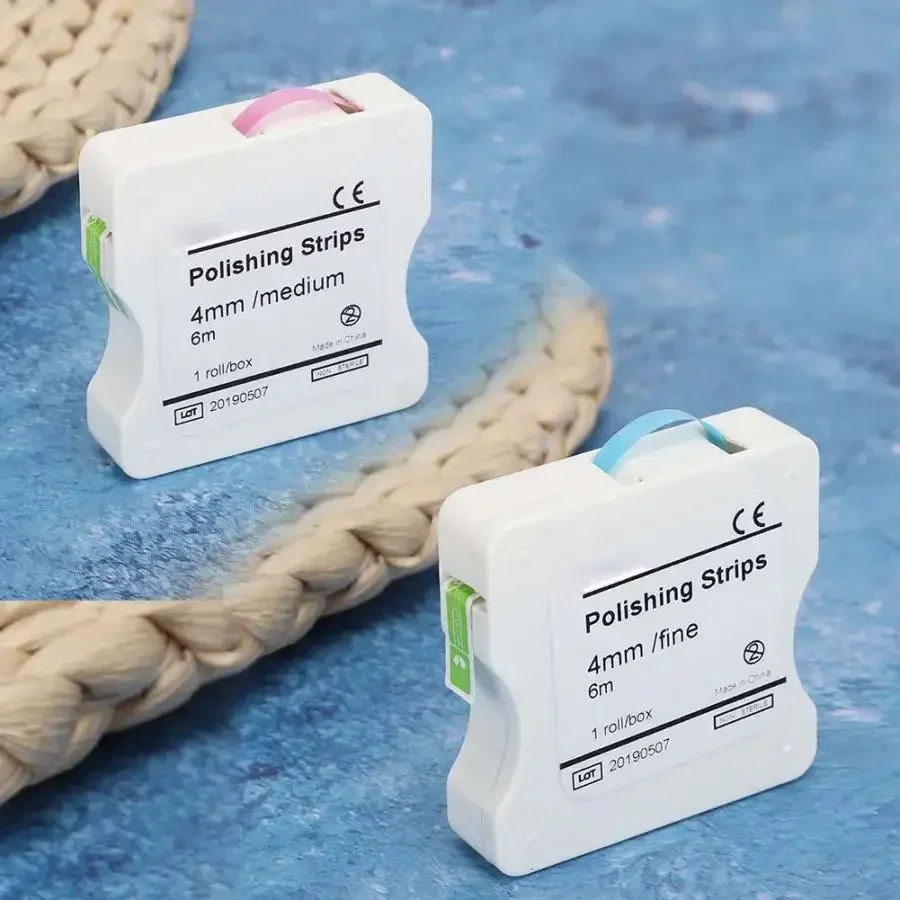 6 м/коробка полоска для полировки зубов отбеливание стоматологические