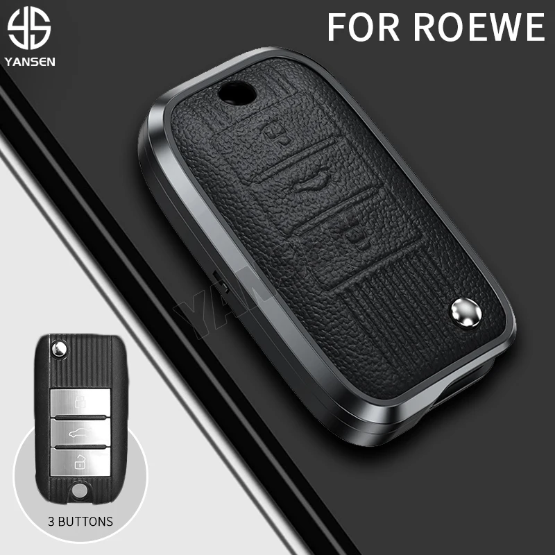 

Кожаный брелок для ключей из алюминиевого сплава для MG RX5 MAX I6 RX8 I5 EI6 EI5 RX3