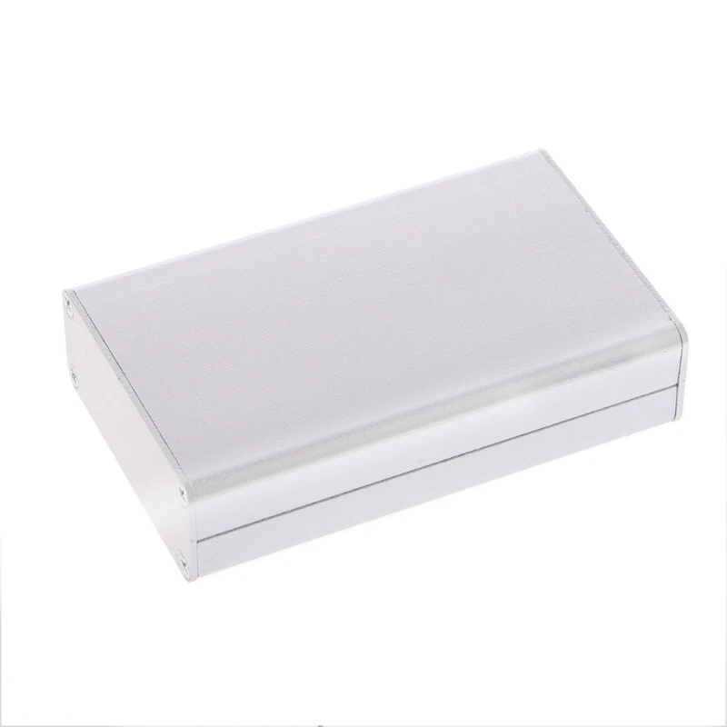 

Aluminum PCB Instrument Box Enclosure Electronic Project Case Panels Screws DIY Built-in Grooves Silver 80x50x20mm