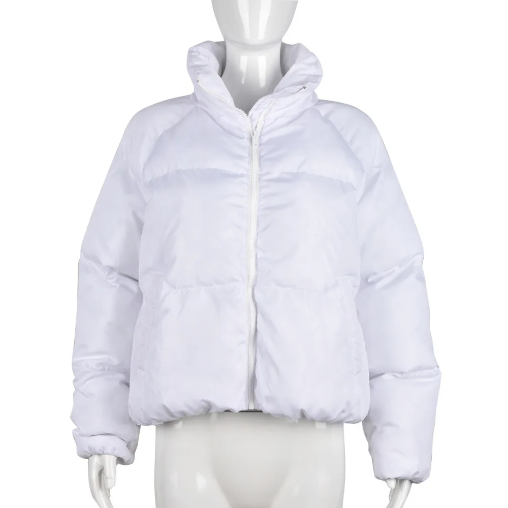 2022 Cotton Jacket Long Sleeve Warm Camouflage High Collar Personality Female Jacket Windproof Zipper Women's Clothing