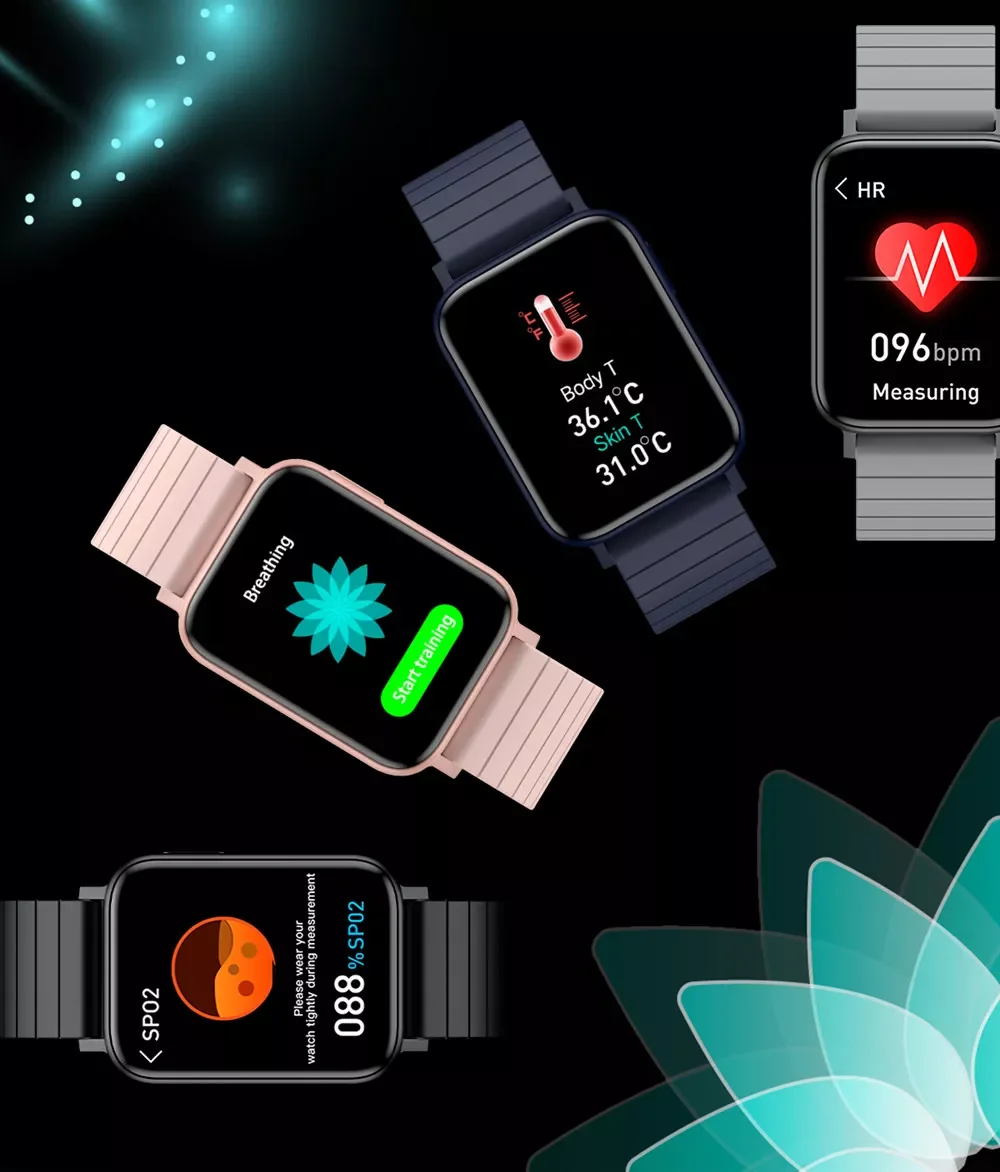 

Смарт-часы унисекс с Bluetooth, шагомером и пульсометром, 1,65 дюйма