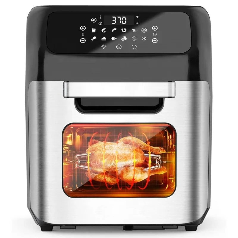 

12L Electric Digital Air Fryer Oven with 8 Cooking Presets Dehydrator Oilless Cooker Multi-function Air Fryer Toaster