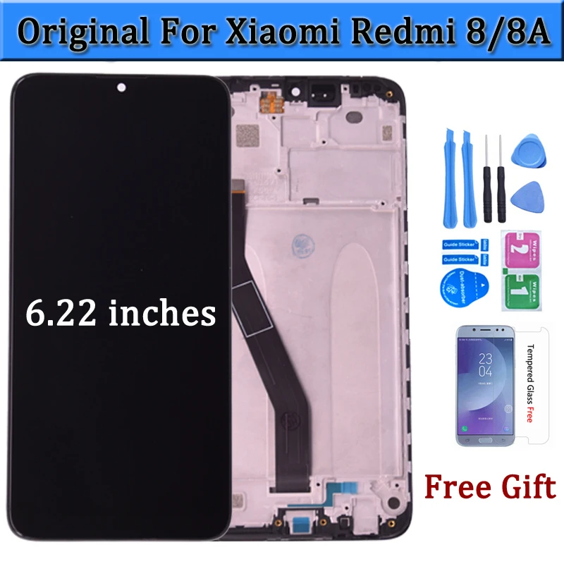 6 22 inches original for xiaomi redmi 8 lcd touch digitizer screen panel for redmi 8a display assembly replacement phone part free global shipping