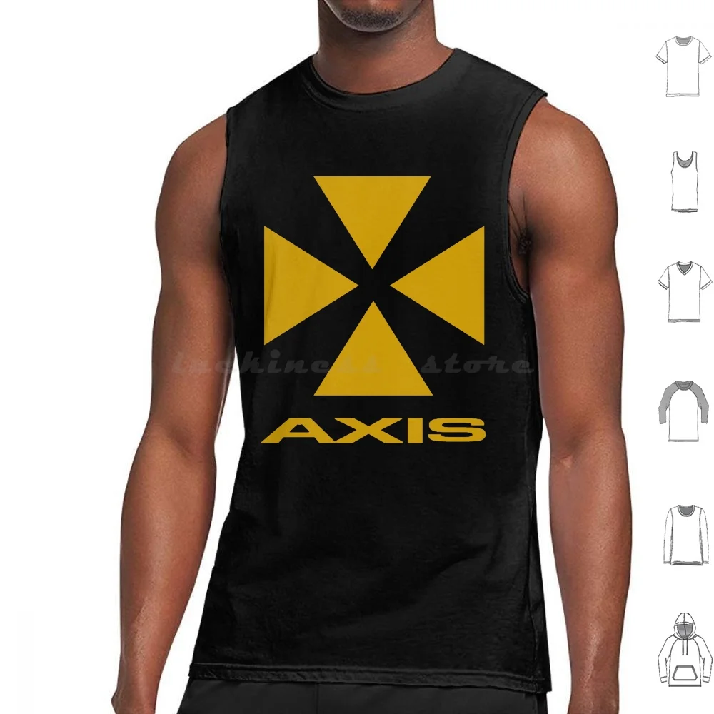 

Axis Records Tank Tops Print Cotton Music Record Record Label Label Vinyl Logo Records Electronic Techno Party