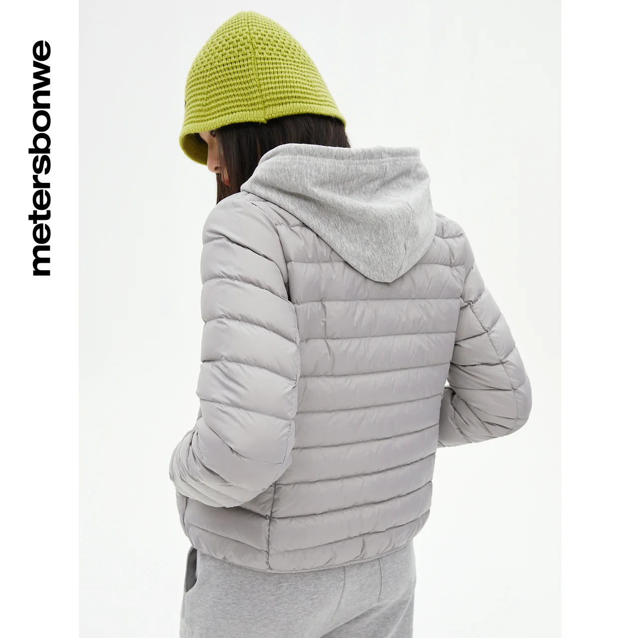 Metersbonwe Ultralight Basic Stand Collar Down Jackets Women 90%White Light Soft Duck Down Warm Warm Wer Slim Winter Down Coat