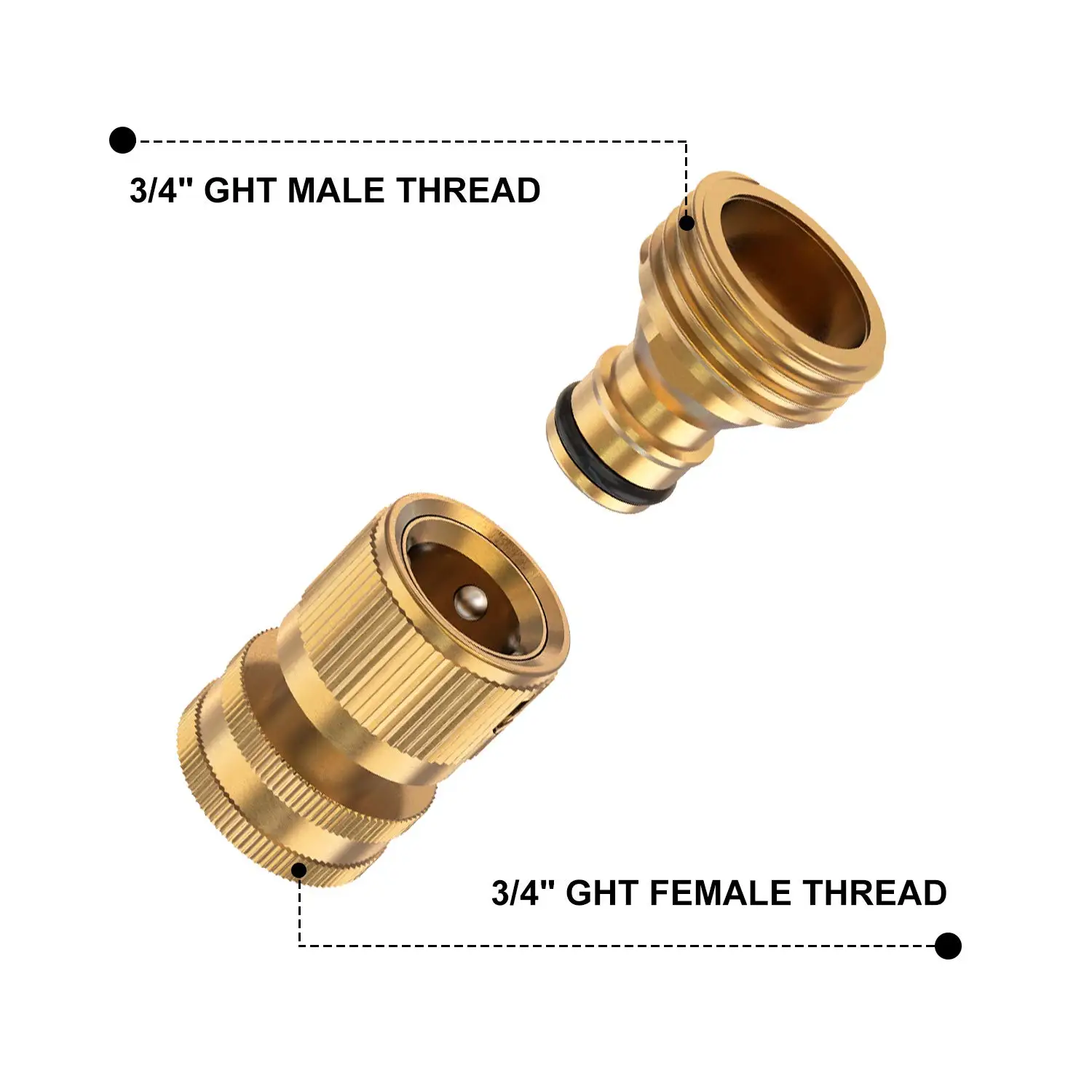 Резьбовой герметичный шланг 3/4 дюйма переходник с внутренней резьбой и наружной