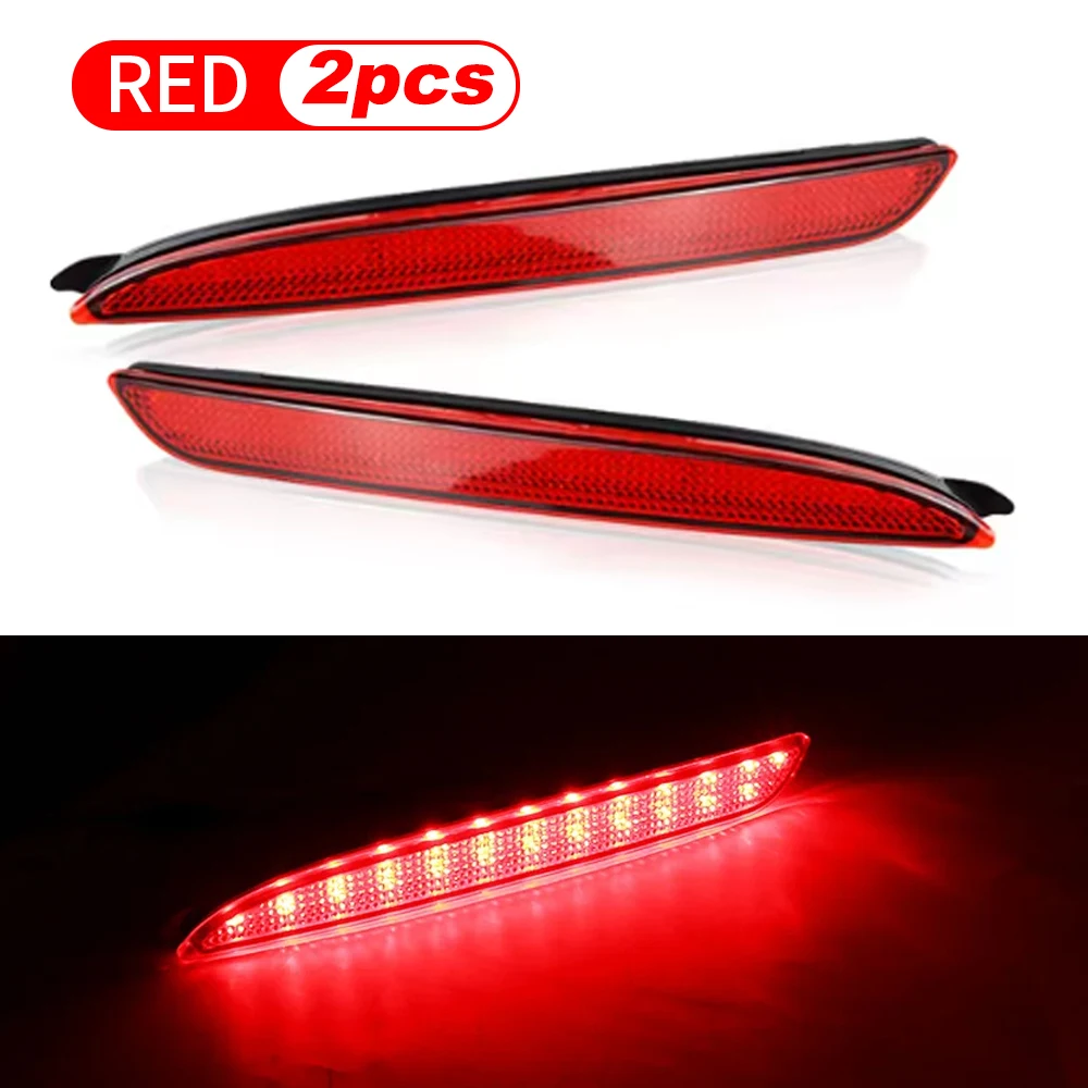 

2 шт. светодиодный автомобильный отражатель, задние стоп-сигналы для Mazda 3 2010 2011 2012 2013 2014 2015, предупреждающие противотуманные фары заднего бампера, пара аксессуаров