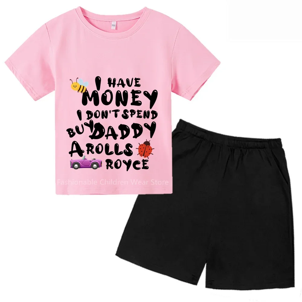 Футболка и шорты с алфавитом для мальчиков девочек