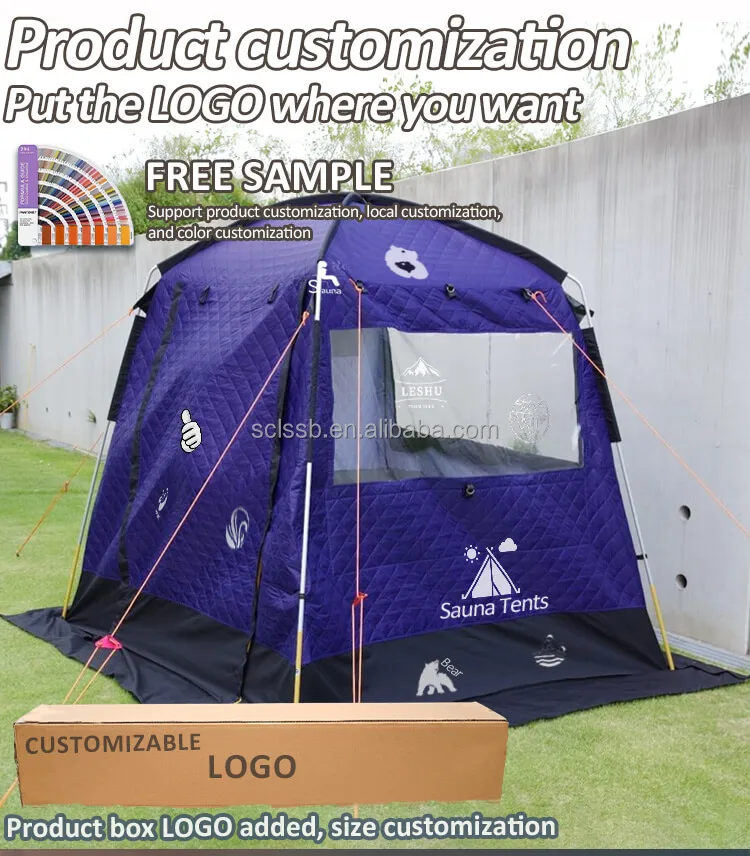 Переносной прочный тент для зимней подледной рыбалки с защитой от мороза