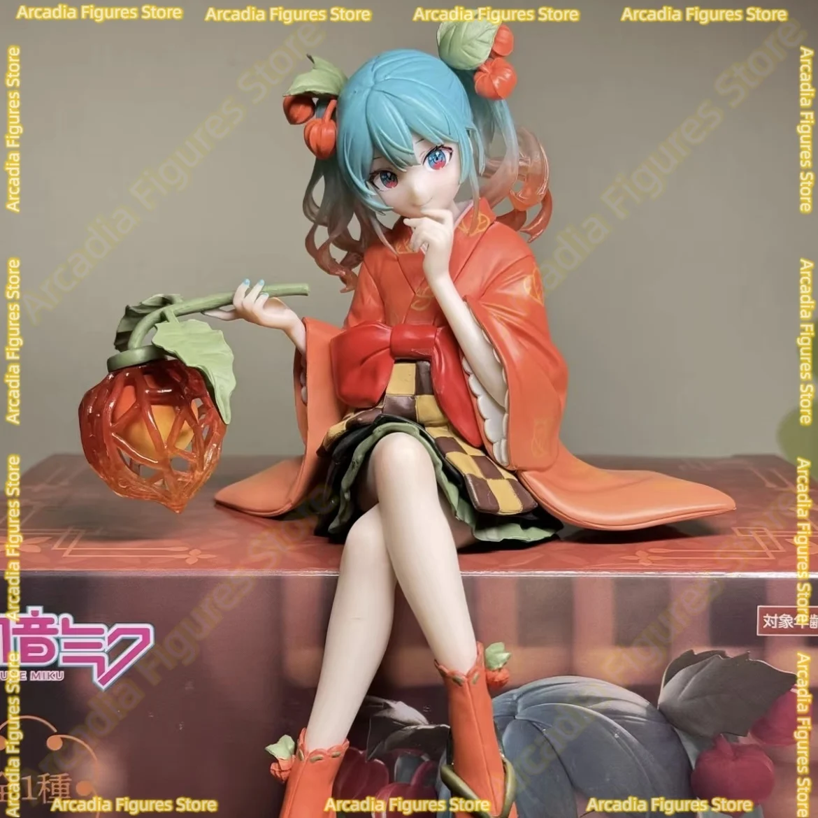 Фото В наличии: Фигурка FuRyu Noodle Stopper Hatsune Miku Flower Fairy -Physalis Ver.- из ПВХ, коллекционная аниме-фигурка, настольная модель, игрушка №2