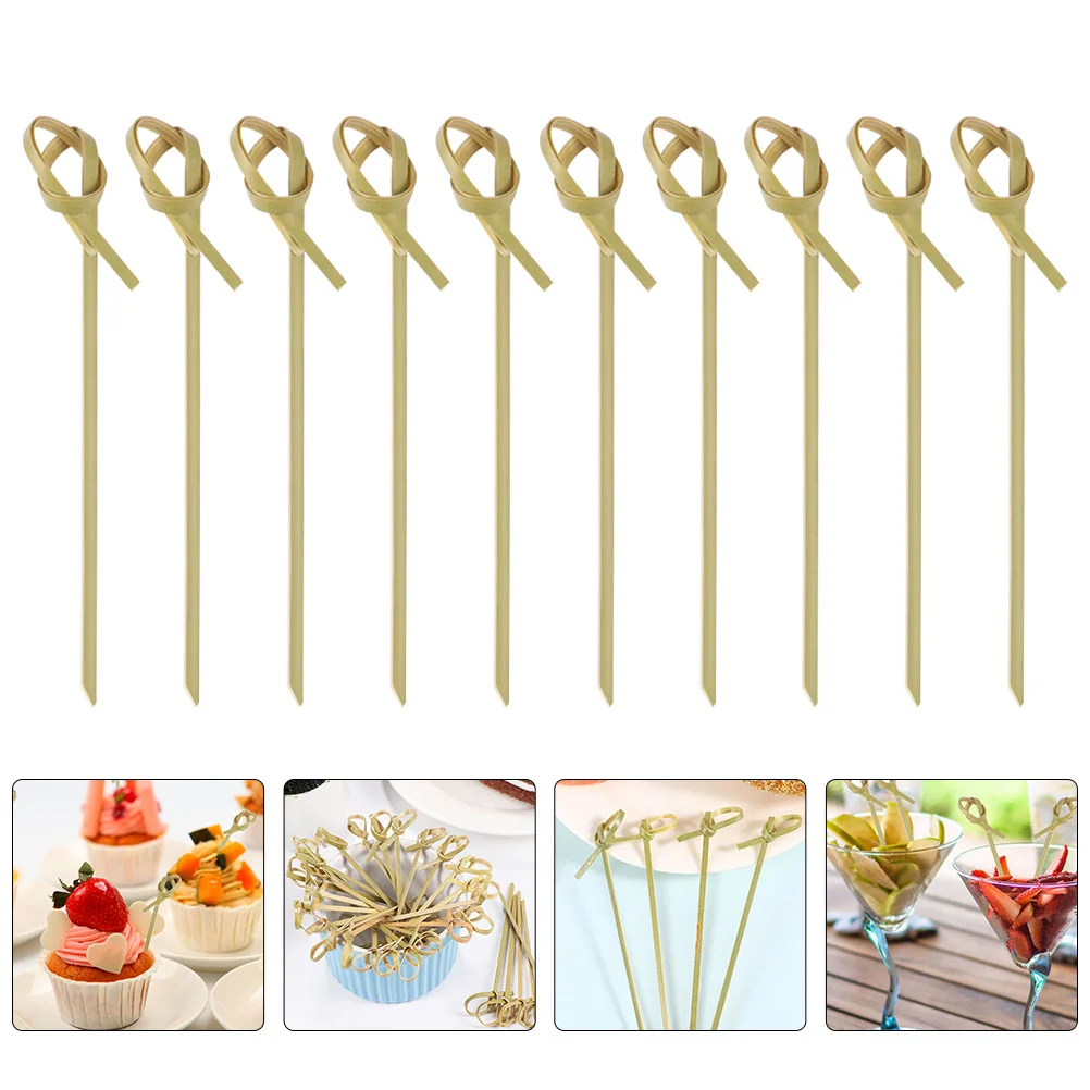 

200 Pcs Cocktail Sign Coffee Cake Picks Drink Blender Food Stick Bamboo Sticks Mixing Sushi