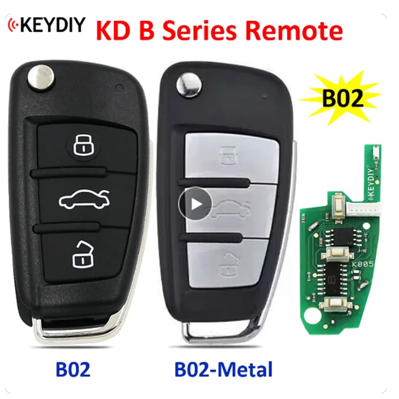 

Смарт-ключ KEYDIY B02 для Audi A6L, с 3 кнопками