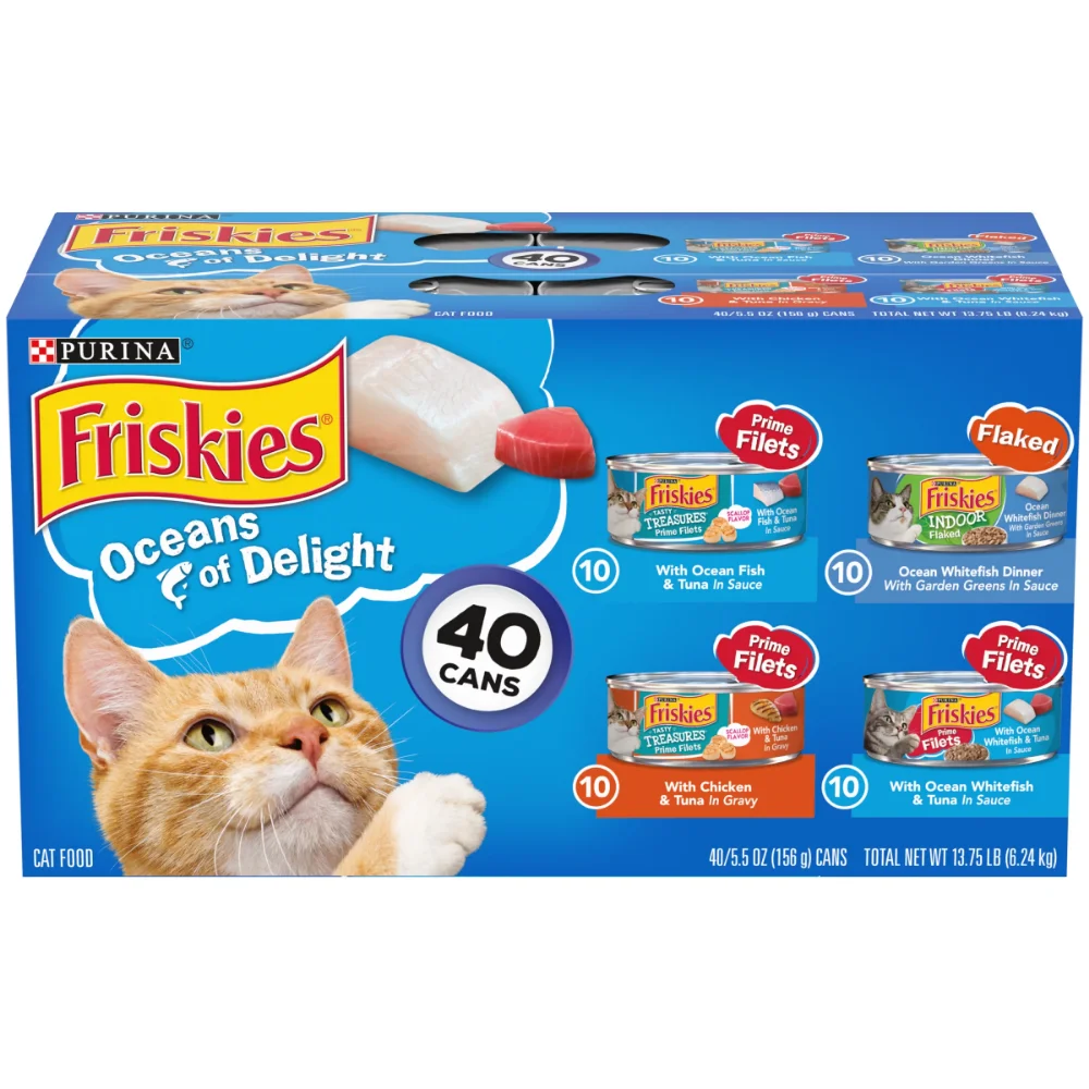 

Purina OIMG Ocean of Delight Wet Cat Food Variety Pack, 5.5 Oz Cans (40 Pack)