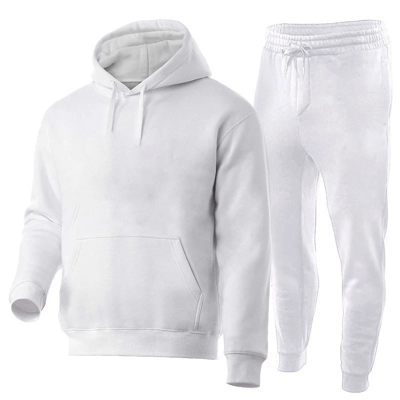 2023 Spring Autumn Men 2 Piece/Set Sweatshirt + Sweatpants Casual Streetwear Tracksuit Set Hoodie Trousers Men Clothing