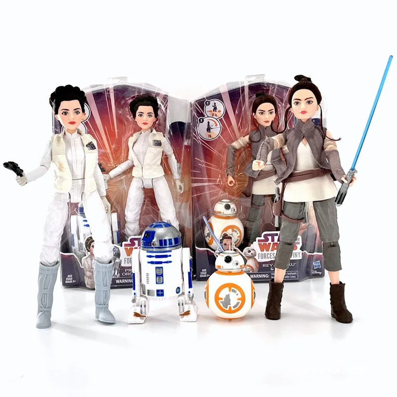 

Hasbro Star Wars Force of Destiny Princess Leia Organa R2-D2 Rey BB-8 Doll Gifts Toy Model Anime Figures Collect Ornaments