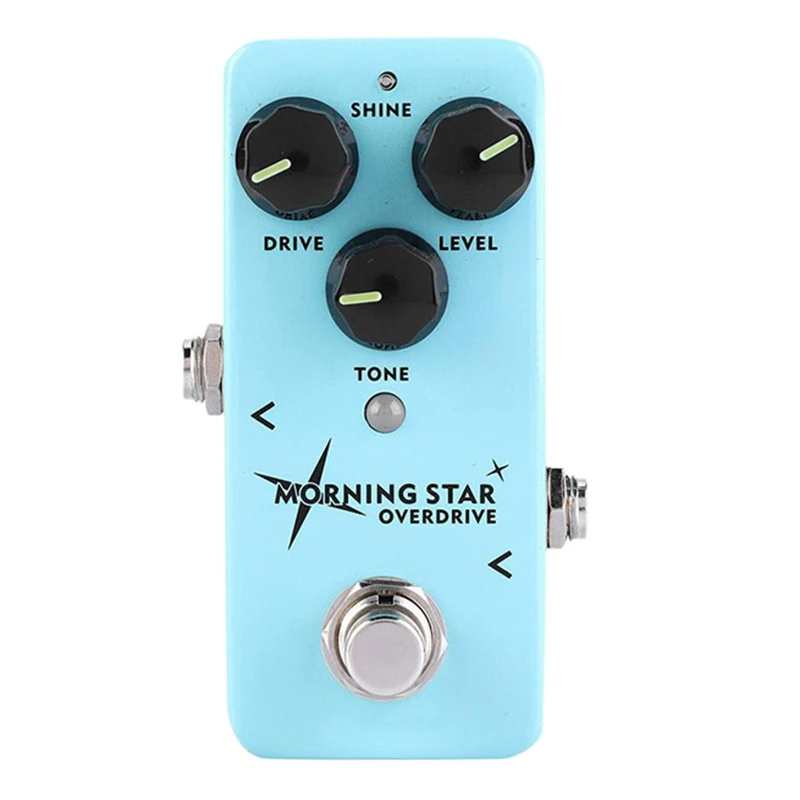 NUX Morning Guitar Overdrive Effect Pedal Blues-Break Overdrive with An Extra Treble Press Option Buffer Bypass