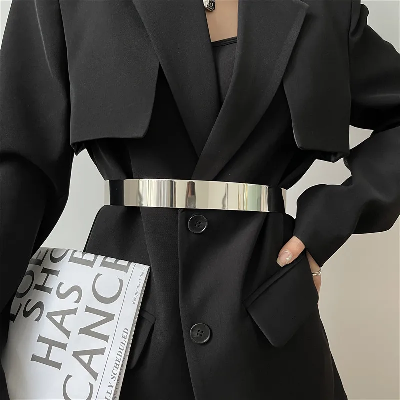 Европейский и американский металлический пояс женское декоративное платье со