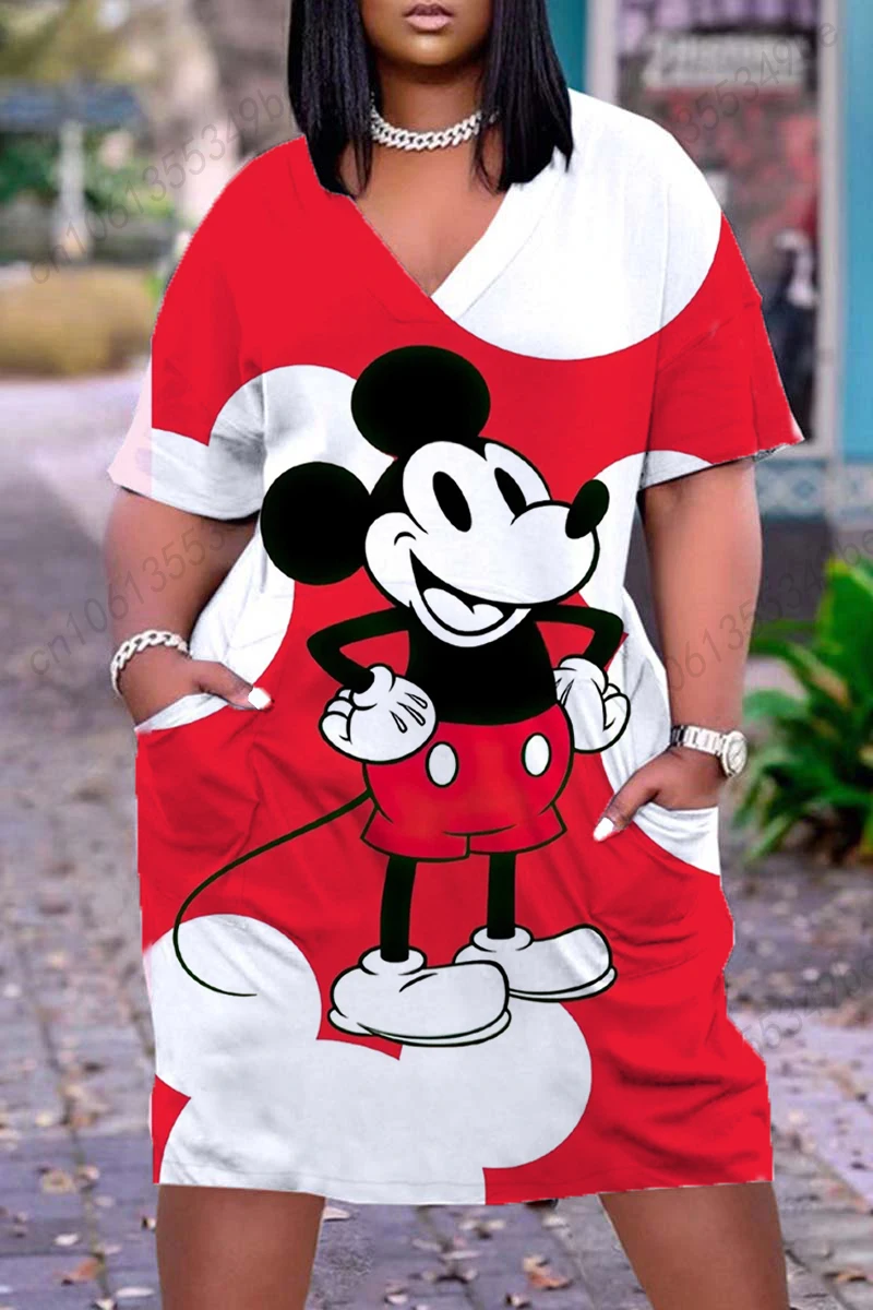 

Женское летнее платье-футболка с рисунком, размеры до 5xl