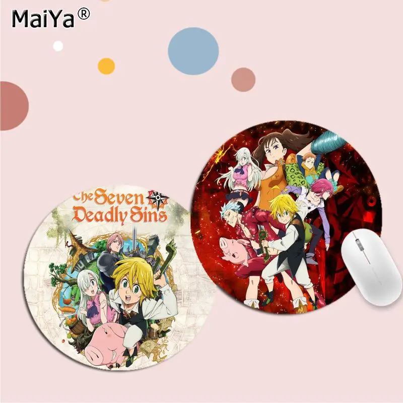 

Seven Deadly Sins Non-slip Round Big Promotion Table Mat Student Mousepad Computer Keyboard Pad Games Pad For PC Desk Pad