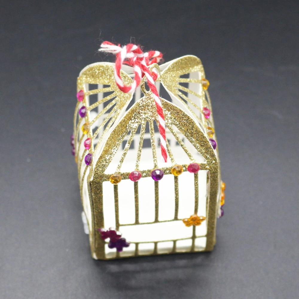 

Mini Three-dimensional Bird Cage DIY Metal Cutting Knife Mold Greeting Card Hanging Card Scrapbook Decorative Craft Embossing