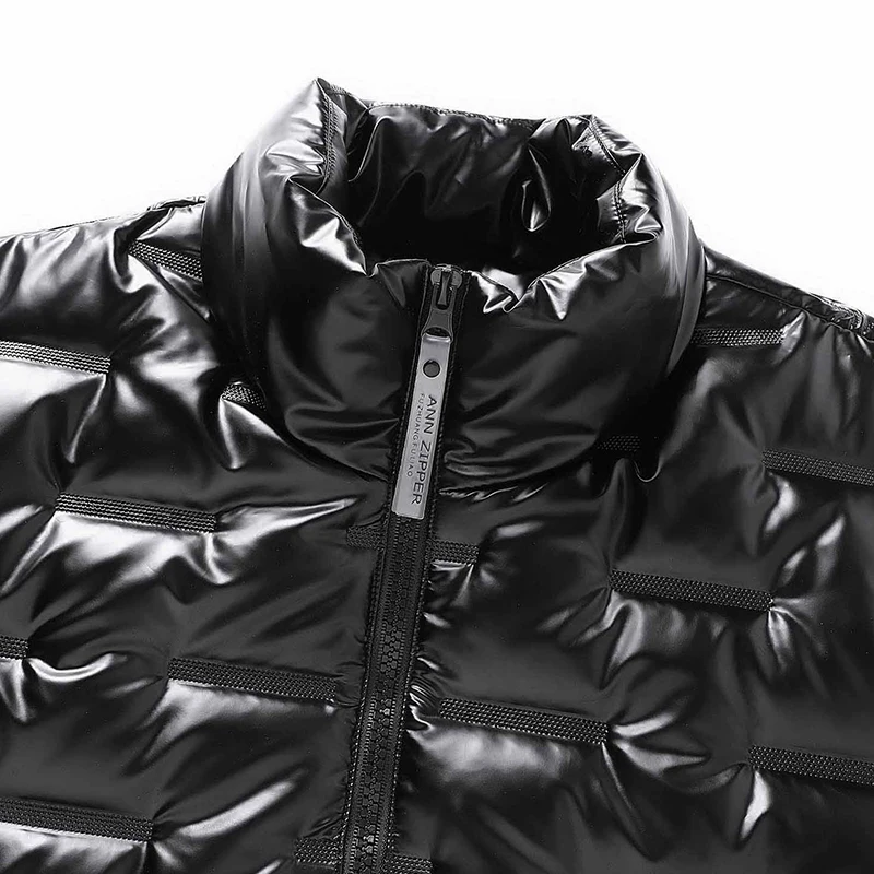 Varsanol Winter Jacket Men Parkas Windbreaker Fashion Thermal Coats Man Thick Warm Glossy Black Jackets Outwear Men's Clothing