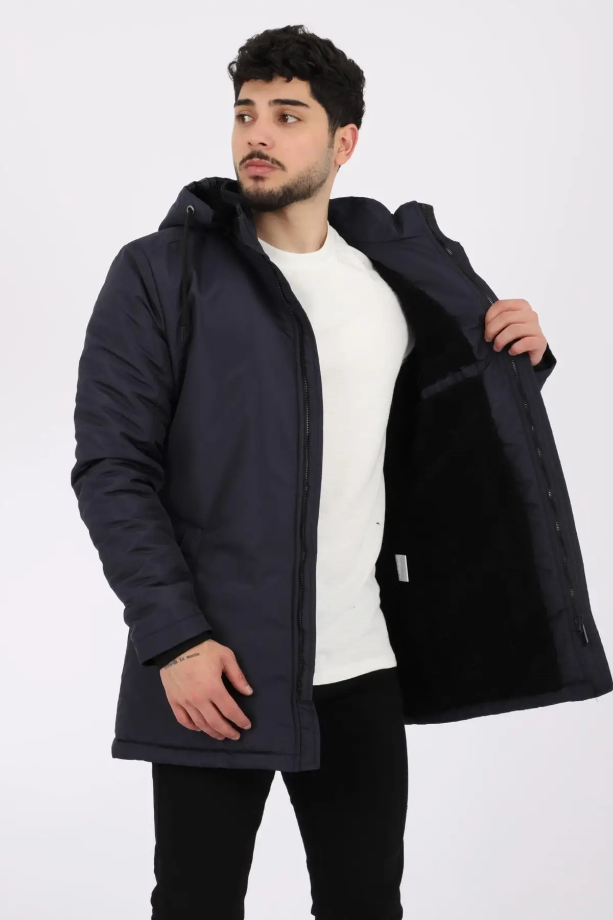 Style Combination Fur Lined Waterproof Coat