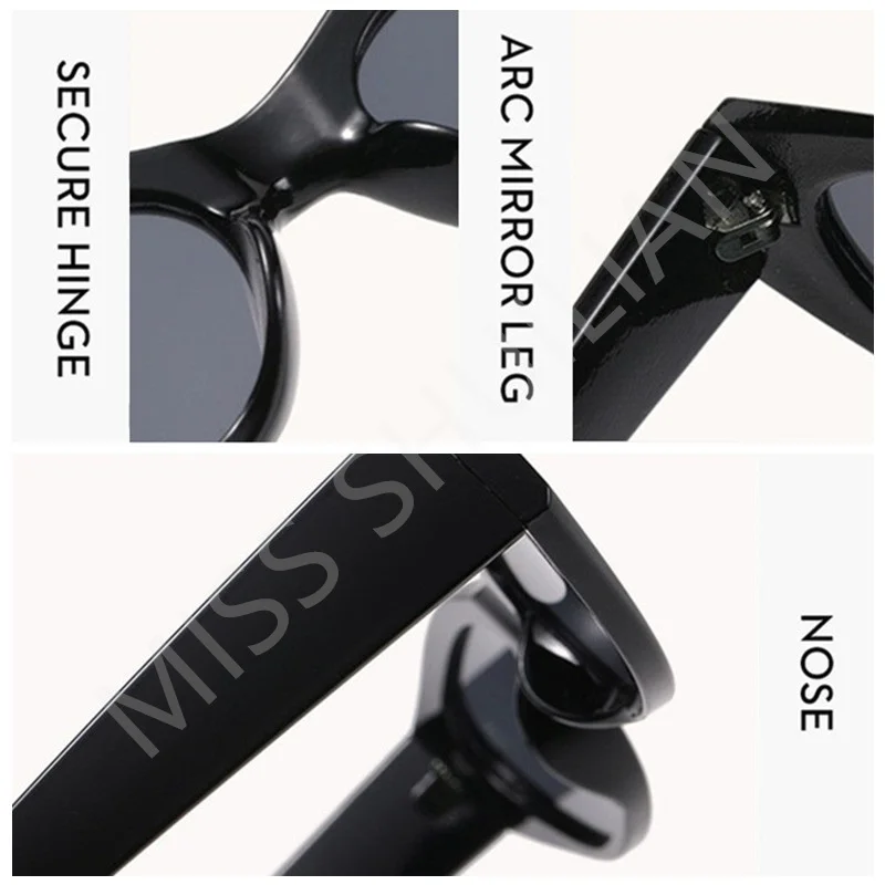 2025 модные многоугольные солнцезащитные очки для женщин и мужчин кошачий глаз Gafas