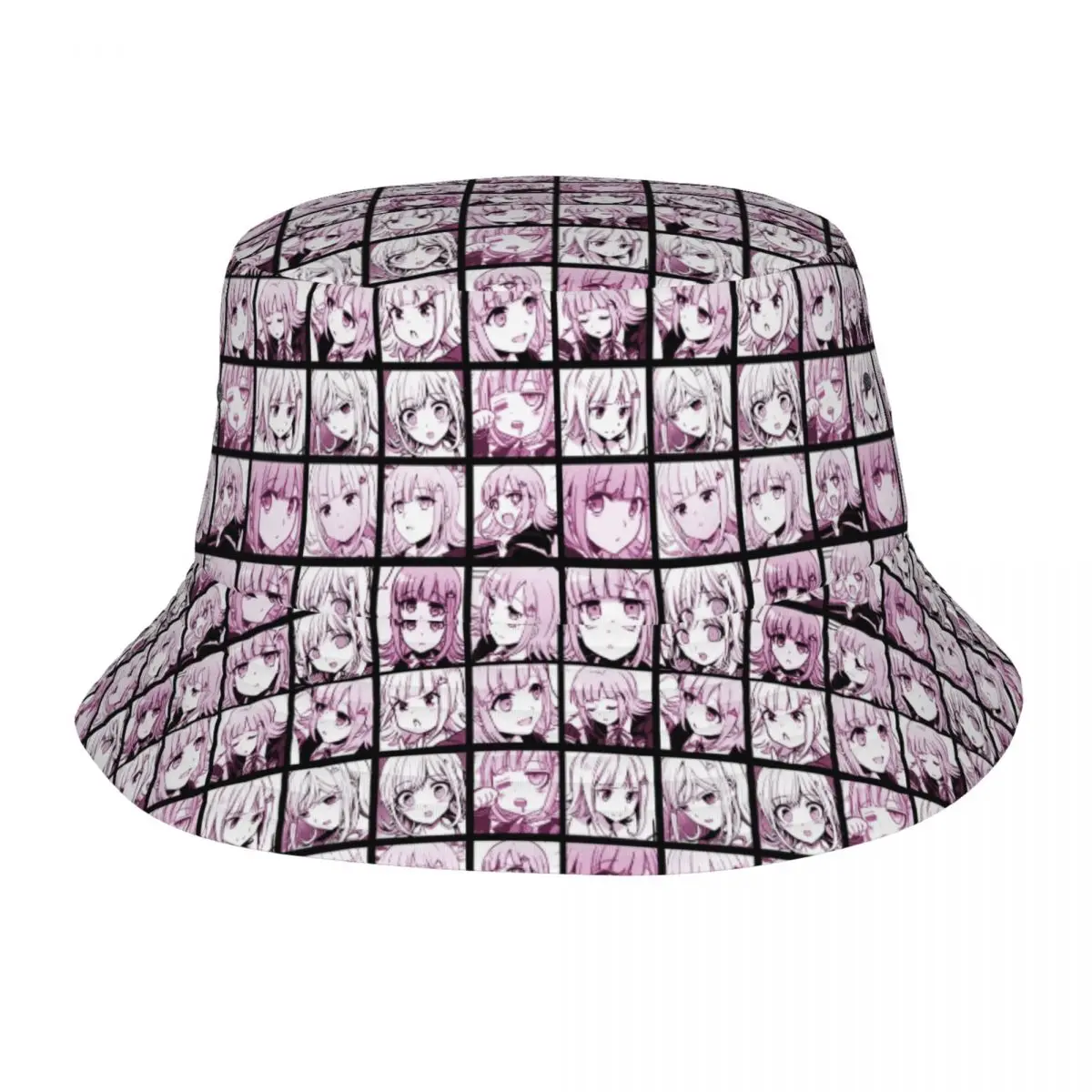 

Hot Summer Headwear Chiaki Manga Stuff Bob Hat Street Woman Sun Hats Danganronpa Anime Panama Hat Foldable Fishing Cap Vacation