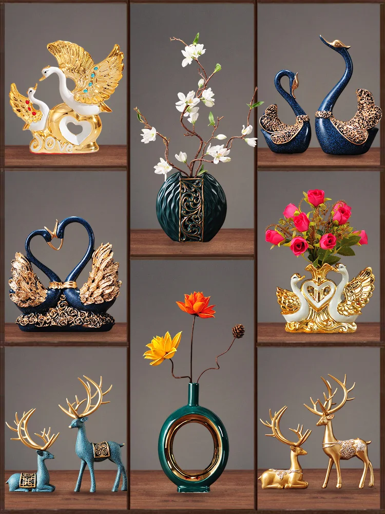

Home Decorations Deer Decoration Hallway Office Desk Surface Panel Living Room Room TV Cabinet Gift Nordic Style Sculpture