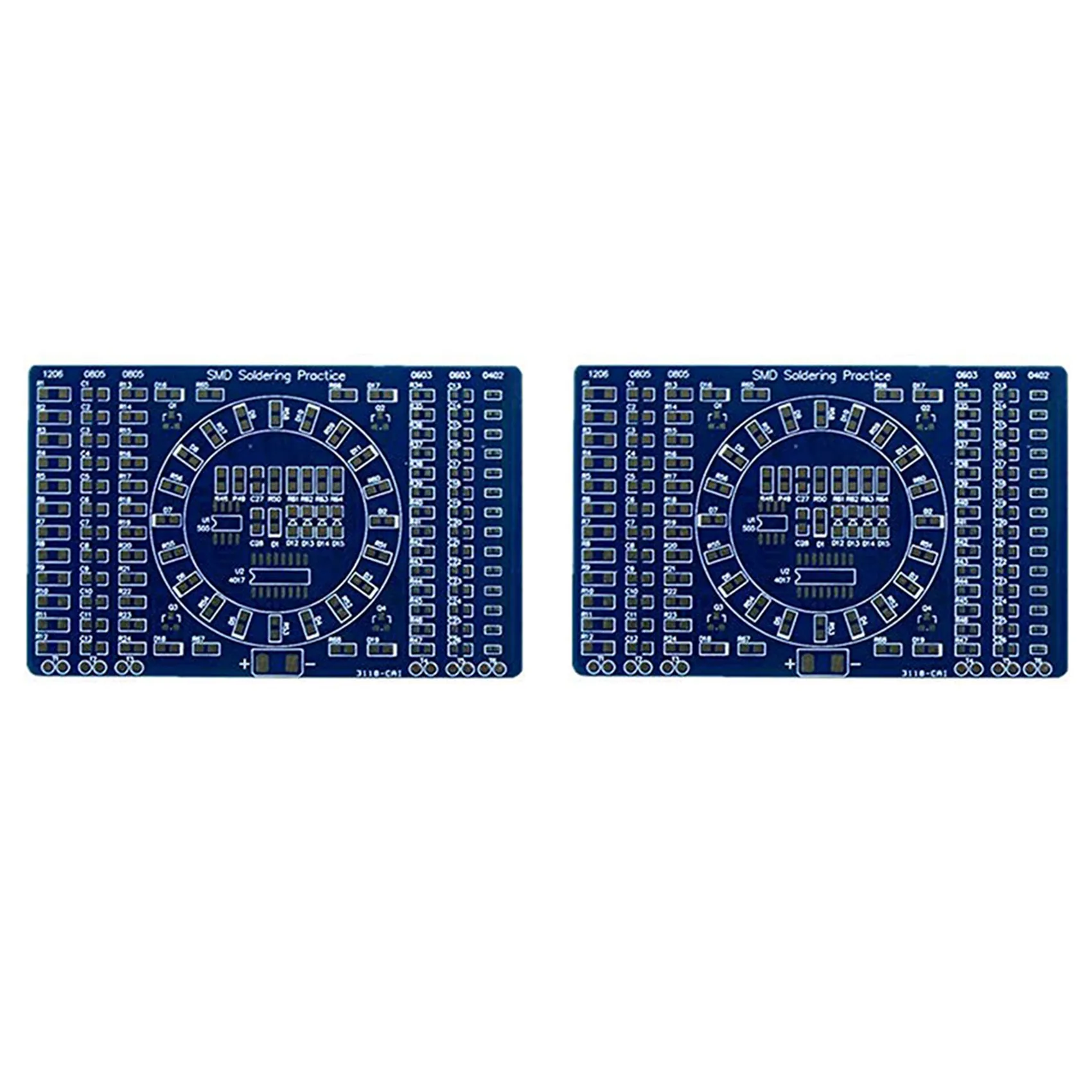 

JFBL Hot 2X Rotating LED SMD NE555 Soldering Practice Board DIY Kit Fanny Skill Training DIY Kit Electronic PCB Board Module Sui