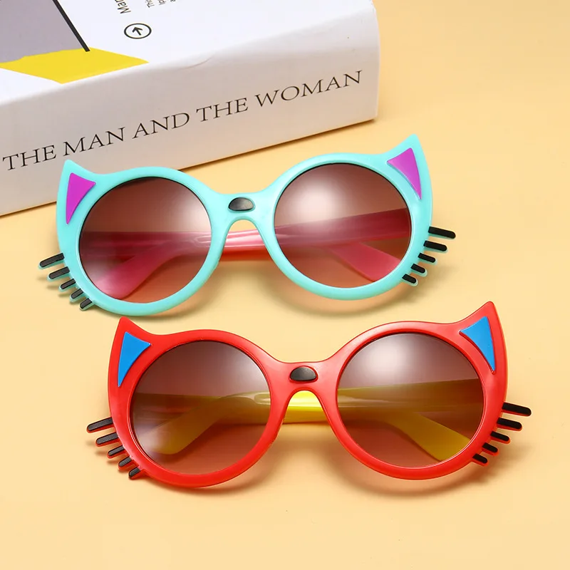 Солнцезащитные очки с мультяшными ушками для девочек и мальчиков