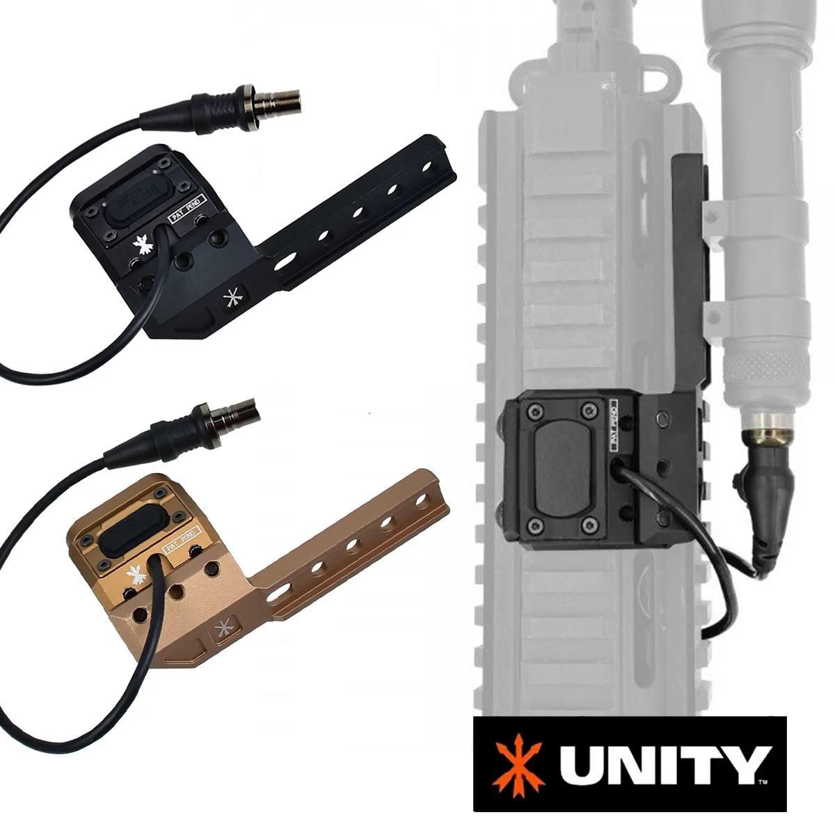 Фото Фонарь Surefire M600 M300 UNITY с двойным переключателем, тактический светодиодный прожектор для охоты, тактический фонарь для винтовки AR15, фонарь для страйкбола. №4