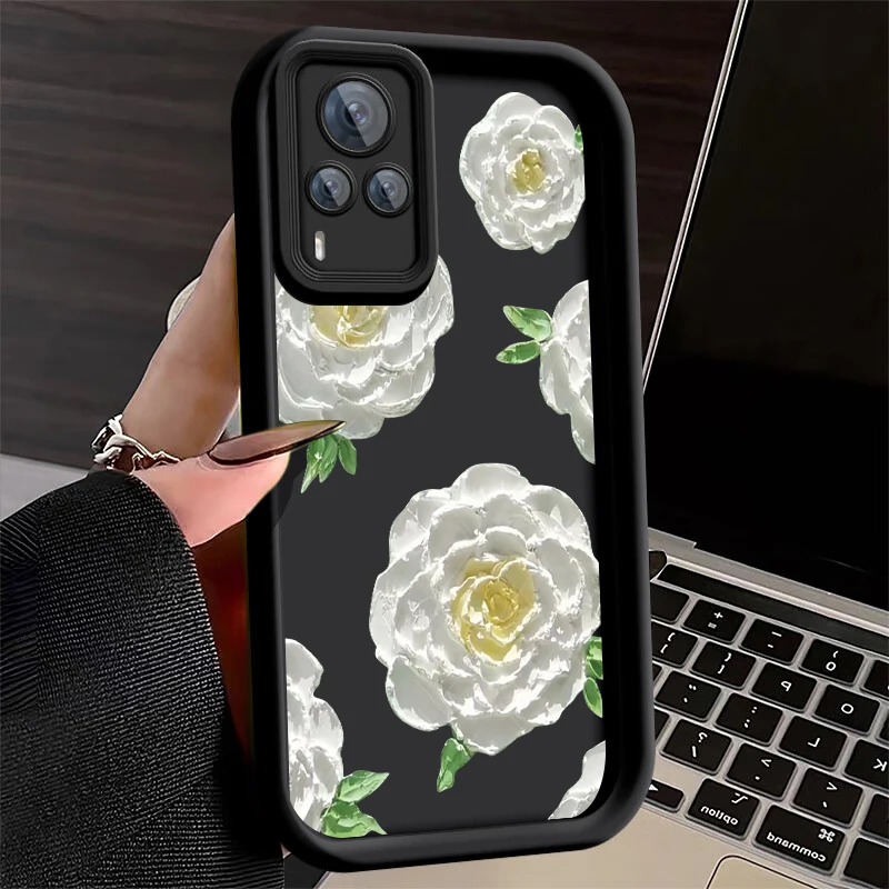 Картина маслом цветок роза рисунок мягкая фотография для VIVO Y75s чехол Y72t Y10 Y77e t1 Y55s