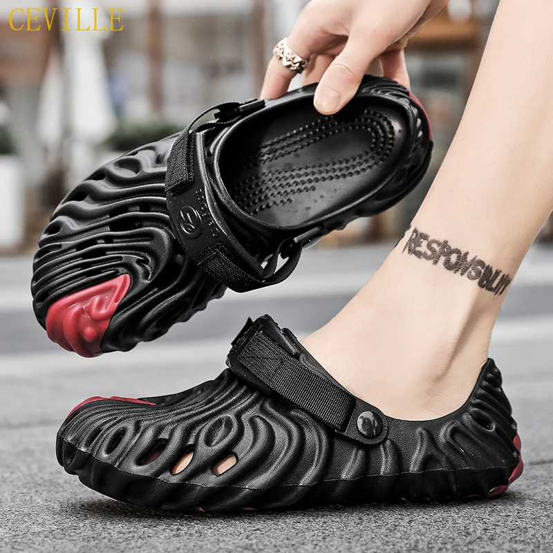 Mens Sandals Summer 2022 New Fashion Platform Clogs Men's Casual Sandals EVA Large Size Summer Beach Mens Sneaker Womens Sandals