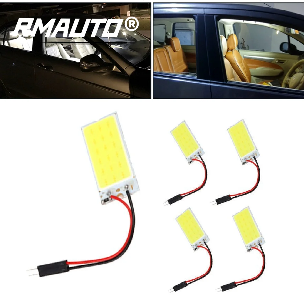 

5 шт. COB 24SMD фотолампа для подсветки автомобиля, 12 В