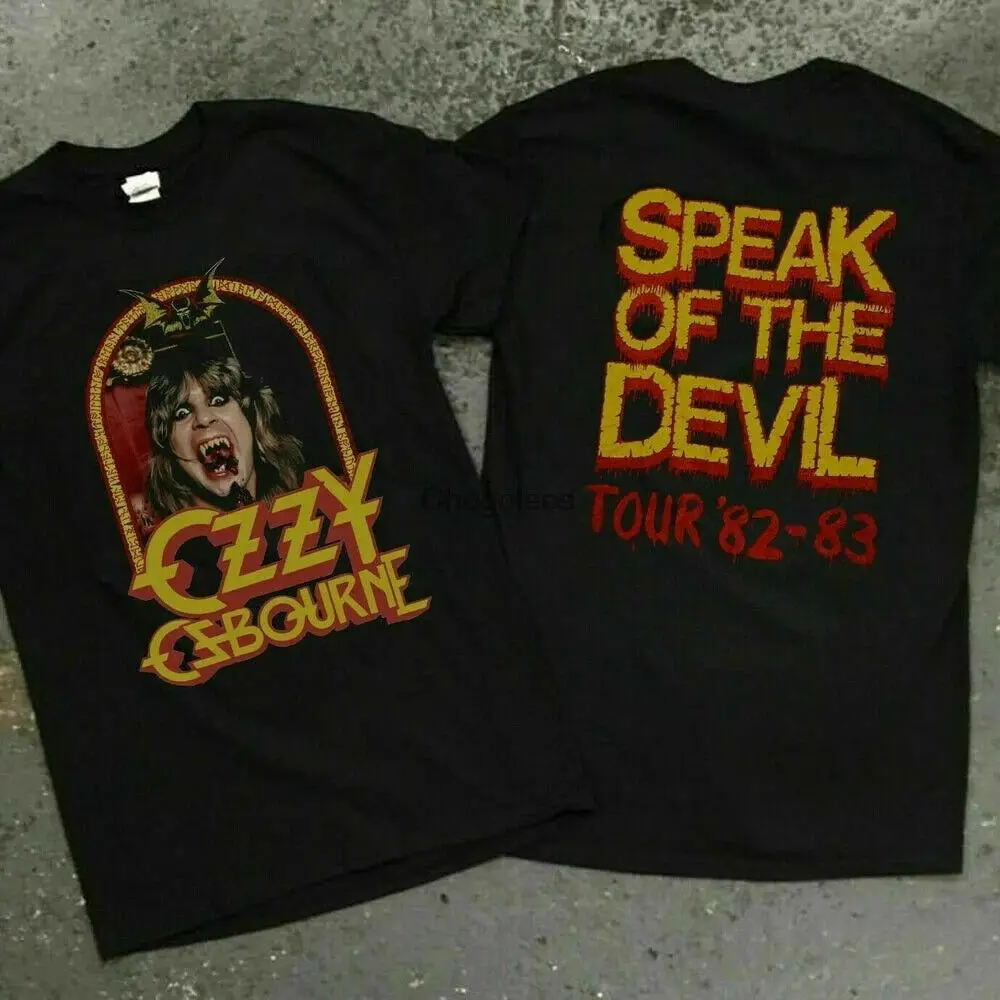 

Ozzy Osbourne Speak Of The Devil Tour Concert Vintage 1982 T Shirt Ozzy Osbourne