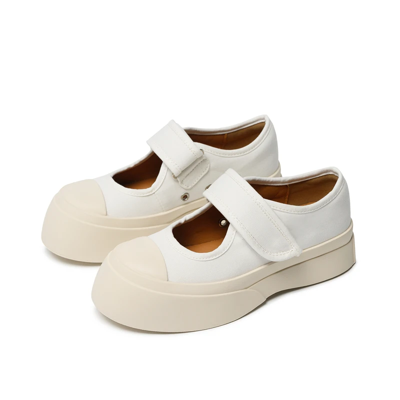 High Quality Women Flats Platforms Spring Autumn Shoes Woman Mary Jane Canvas Casual Shoes Flats