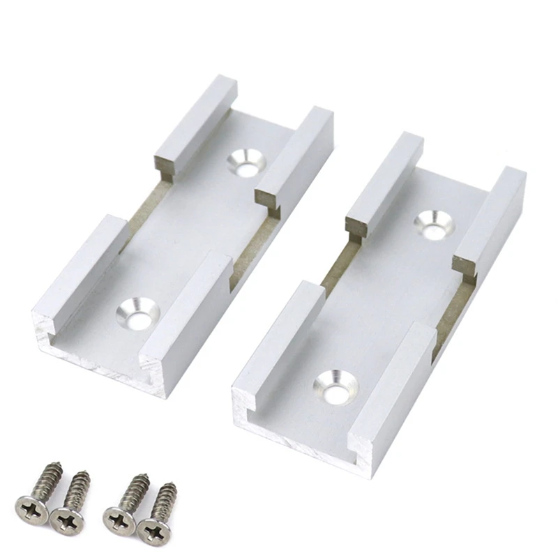 

Aluminium Alloy T-Track Cross Connecting Parts Woodworking T-Slot Miter Track Jig With Screws Carpenter Woodworking Tool CNIM Ho