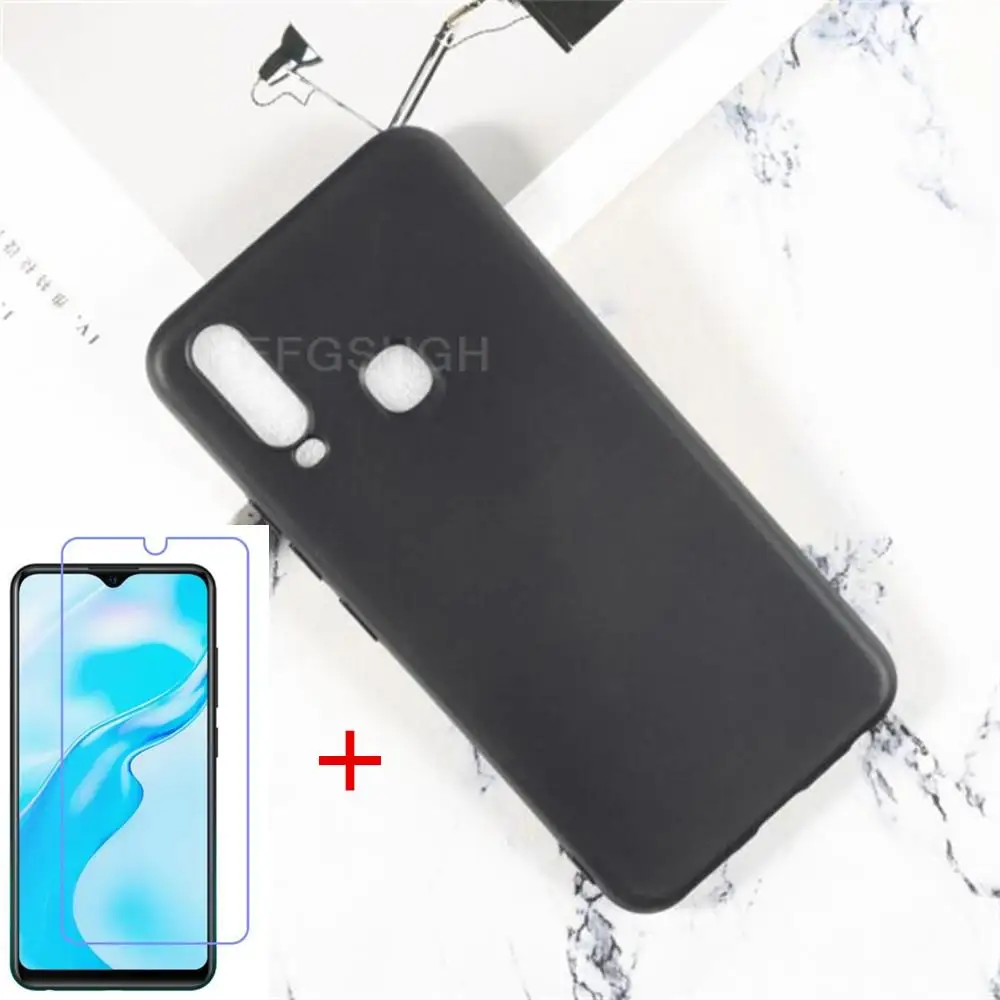 

Прозрачный чехол для телефона Vivo Y17 Y3 Y12 Y15 Y15S, силиконовая задняя крышка из ТПУ для Vivo U10 U3x, защита экрана из закаленного стекла